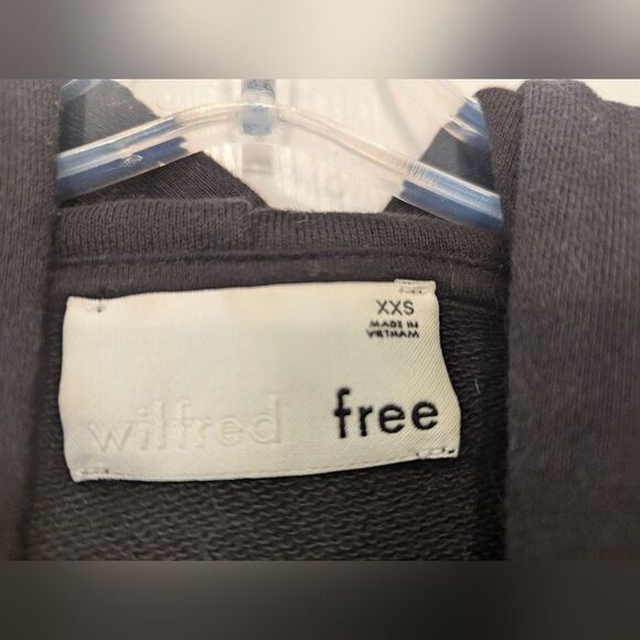 Aritzia Wilfred Free Williamson oversized Hoodie Black Sweatshirt size XXS cozy - Picture 9 of 10